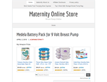 Tablet Screenshot of maternityonlinestore.com